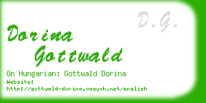 dorina gottwald business card